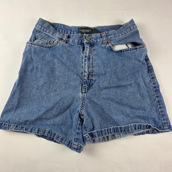 Lauren Jeans Co. Pants - Lauren Jeans Co. Ralph Lauren Women's Denim Shorts Blue Size 8 High Waist